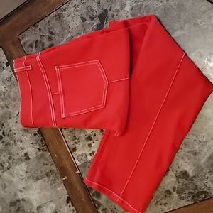 ESCADA Red Denim Jeans